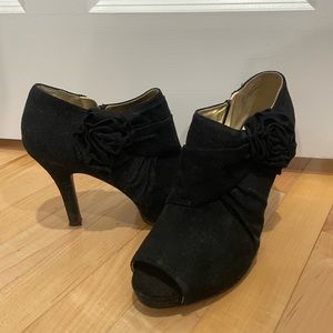 Size 11 suede peep toe 3 inch heel, Mossimo (Target)